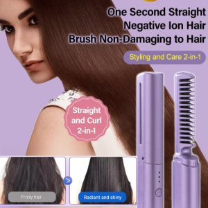 Lazy Hair Curler and StraightenerIonized Hair Care Device