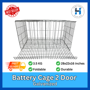 Battery Cage 2 Doors Galvanized /Blue  /RTL /Breeding cage /Paitlugan ng manok/Kulungan ng manok