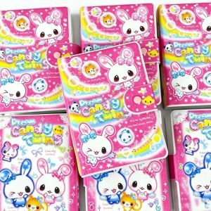 TCBSC8183 Snap Button Closure Loose Leaf Binder Cover Retro Style Cartoon Rabbit Pattern Loose Leaf Notebook Shell  No Inner Pages Scrapbook Binder Cover DIY Scrapbooking