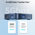 Acasis 2-in-1 capture Card Thu Hình 1080P60 & Dock Cho Nintendo Switch, iPad, Máy Tính Xách Tay | USB 3.0 Độ Trễ Cực Thấp | HDMI, USB-C, Sạc PD, Cổng Âm Thanh | VC-003Pro. 