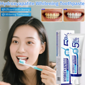Hydroxyapatite Whitening Toothpaste: Fresh Breath & Effective Teeth Whitening\\n\\n What is Hydroxyapatite Whitening Toothpaste?\\n\\nHydroxyapatite whitening toothpaste is a natural oral care solution that provides effective teeth whitening and fresher breath. This toothpaste is formulated with hydroxyapatite, a mineral that occurs naturally in human teeth and bones, making it a safe and non-toxic alternative to traditional teeth whitening products. Hydroxyapatite toothpaste has gained popularity among consumers looking for a gentle yet effective way to remove yellowing and bad breath.\\n\\n Key Ingredients & Benefits\\n\\nHydroxyapatite is the primary ingredient in this toothpaste, which is responsible for its whitening properties. It works by remineralizing the enamel, which helps to strengthen and protect the teeth against cavities and gum disease. Other benefits of using hydroxyapatite toothpaste include:\\n\\n- Natural teeth whitening process\\n- Eliminating bad breath causes\\n- Strengthening enamel\\n- Preventing cavities and gum disease\\n\\n Natural Oral Care Solutions\\n\\nHydroxyapatite toothpaste is a natural oral care solution that is free from harsh chemicals and abrasive ingredients commonly found in traditional teeth whitening products. This makes it safe for daily use and suitable for people of all ages.\\n\\n How to Use Hydroxyapatite Whitening Toothpaste\\n\\nUsing hydroxyapatite toothpaste is simple and easy. Follow these steps for best results:\\n\\n1. Wet your toothbrush with water\\n2. Apply a small amount of toothpaste onto your brush\\n3. Brush your teeth for at least two minutes, making sure to cover all surfaces\\n4. Rinse your mouth thoroughly with water\\n\\n Step-by-Step Guide\\n\\nTo get the most out of hydroxyapatite toothpaste, it's important to follow a step-by-step guide. Here's how to use hydroxyapatite toothpaste effectively:\\n\\n1. Wet your toothbrush with water\\n2. Apply a small amount of toothpaste onto your brush\\n3. Brush your teeth for at least two minutes, making sure to cover all surfaces\\n4. Rinse your mouth thoroughly with water\\n5. Repeat twice daily, morning and night\\n\\n Tips for Best Results\\n\\nHere are some tips to help you achieve the best results with hydroxyapatite toothpaste:\\n\\n- Brush your teeth after every meal\\n- Floss daily to remove food particles and plaque\\n- Use a tongue scraper to remove bacteria that cause bad breath\\n- Drink plenty of water to stay hydrated and rinse away food particles\\n\\n Removing Yellowing & Bad Breath with Hydroxyapatite Toothpaste\\n\\nHydroxyapatite toothpaste is effective at removing yellowing and bad breath. Here's how it works:\\n\\n Natural Teeth Whitening Process\\n\\nHydroxyapatite toothpaste works by remineralizing the enamel, which helps to strengthen and protect the teeth against cavities and gum disease. This process also helps to remove surface stains and discoloration, leaving your teeth looking brighter and whiter.\\n\\n Eliminating Bad Breath Causes\\n\\nBad breath is often caused by bacteria that accumulate on the tongue and in the mouth. Hydroxyapatite toothpaste helps to eliminate these bacteria, leaving your breath feeling fresh and clean.\\n\\n Benefits of Hydroxyapatite Toothpaste for Oral Health\\n\\nHydroxyapatite toothpaste has several benefits for oral health, including:\\n\\n Strengthening Enamel\\n\\nHydroxyapatite toothpaste helps to remineralize the enamel, which strengthens and protects the teeth against cavities and gum disease.\\n\\n Preventing Cavities & Gum Disease\\n\\nBy strengthening the enamel and eliminating bacteria, hydroxyapatite toothpaste helps to prevent cavities and gum disease. This makes it an excellent choice for people looking to maintain good oral health.\n}