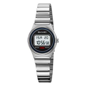 SKMEI 2338 Jam Tangan Wanita Kecil Digital Tali Stainless