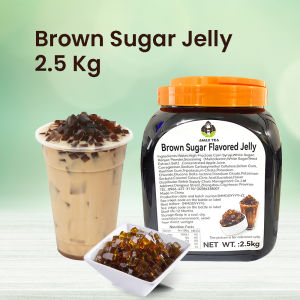 Brown Sugar Crystal Fruit Jelly Small cut jelly Sinkers 2.5 kg Jelly Topping Composite for Bubble/Boba