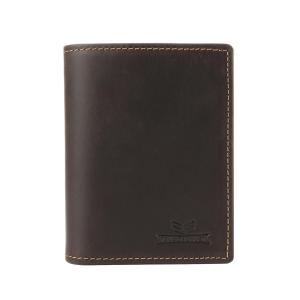 ROYAL BAGGER Genuine Cow Leather Fashion RFID Short Wallet Clutch Purse For Men Boys Crazy Horse Leather Business Card Clip Casual Multi-Card Position Wallets