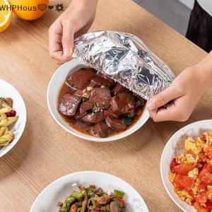 WP💓💛💖 10PCS Repeatable Aluminum Foil Insulation Covers - Eco-Friendly Kitchen Food Covers For Bowls & Dishes Storage For Kitchen