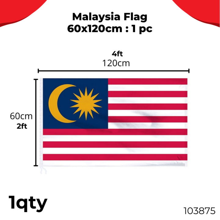 SUPERSAVE Bendera Malaysia Flag Banner Bendera Kereta Malaysia Car Flag ...