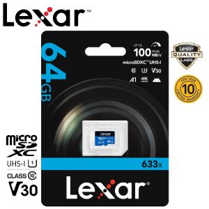 Lexar 64GB Micro SDXC 633x (100MB/s)