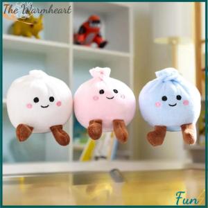 【The Warmheart】 1Pcs Little Bun Keychain Doll Plush Toy Mini Couple Backpack Pendant Doll Decoration Girls Gift DIY Accessories
