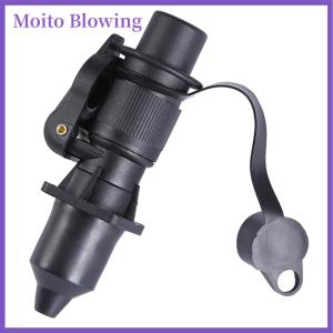 Moito 3 Pin Trailer Socket Connectors Round 3 Pole Plug-in Trailer Tractor Plug for Electrical Caravan Truck 12V