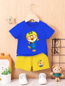 Stelan Kaos Anak PORORO Viral Usia 1-8 Thn