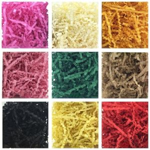 OKONOK 20/100g/Bag Wavy Shredde Raffia Shredded Paper Colorful Packaging Filler Easter Basket Filler Gift Wrapping DIY Wedding Party Raffia Filler Wedding Decoration