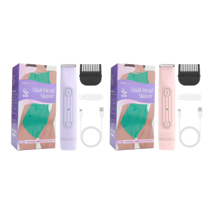 Điện phụ nữ lông trên cơ thể máy cạo râu 2 trong 1 tông đơ có thể sạc lại cho lông mu nách mặt có thể giặt thiết bị cạo lông