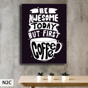 HIASAN DINDING WALL DECOR PAJANGAN POSTER DEKORASI KAMAR RUMAH COFFEE QUOTE CAFÉ