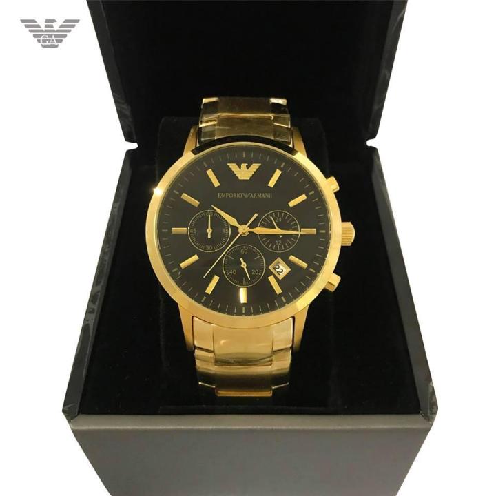 Emporio armani gold clearance watch price