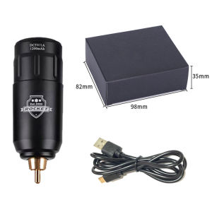 DM Rocket Wireless Tattoo Power Supply with 5V-12V Adjustable Digital Display 1200mAh RCA Interface for Rotary Tattoo Pen Type Battery