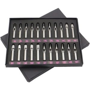 ชุดปลายสแตนเลสใช้กับเข็มเส้นและเงา ชุดใหญ่ ปลายชุดใหญ่