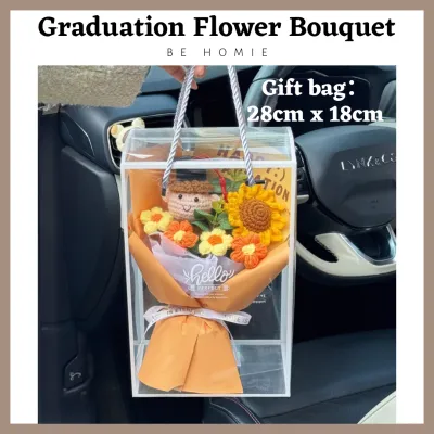 BH Graduation gift crochet flower bouquet convo gift graduation flower handmade artificial flower graduation gift
