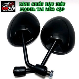 Gương Kính chiếu hậu kiểu TAI MÈO chân kính 2 bên là ren thuận 10ly. Vui lòng đọc mo tả hoặc liên hệ shop tv nhé.