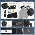 Rhinowalk Motorcycle Saddle Bag 20L Side Pannier Bag With Removable  Waterproof Inner Bag Travel Motorbike Luggage Storage Tool Luggage Package. 