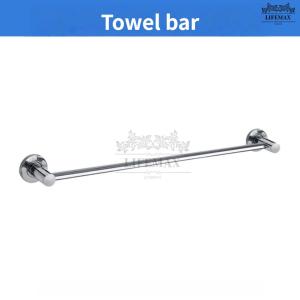 [SG Seller]304 Stainless Steel Towel Bar  2 Installation Methods No-Drill Double Rod for Bathroom & Ho