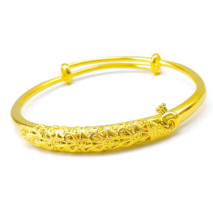 XT เครื่องประดับเกาหลี24พันผู้หญิงสร้อยข้อมือกลวงดอกไม้916เดิมกำไลข้อมือชุบทอง