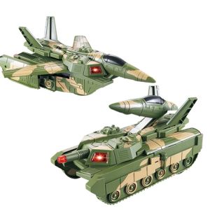 Children Simulation Fighter Aircraft & Tank Sound Light Music Model Electric Toy