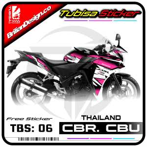 Stiker Motor CBR 150 2011 - Stiker Sticker Striping List Variasi Motor CBR 150 2011. SFL.06