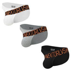 CMENIN ORLVS 3Pcs Thời Trang Jockstrap Quần Lót Nam Ngắn Gọn Thoáng Quần Lót Quần Lót Nam Quần Sịp Nam Quần Lót Mặc OR698