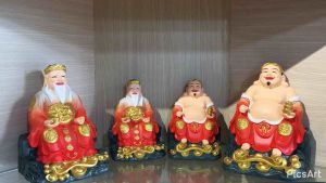 Tài địa như Ý 25cm composite và đá | Tượng Phật Hoa Tiên