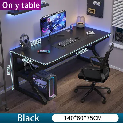 LALA-Gaming Table Home Student Study Table Office Computer Desk Upgrade Desktop Anchor Live Writing Desk Internet Cafemeja belajar komputer meja 电竞桌