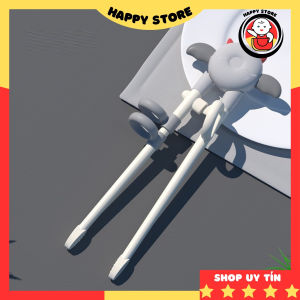 Đũa tập ăn cho bé Misuta cao cấp xỏ ngón thiết kế bằng nhựa ABS không BPA an toàn Happy Store