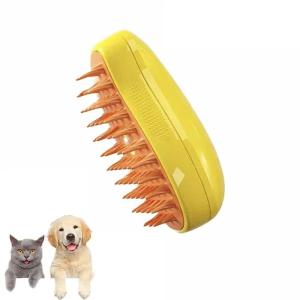 Electric Steamy Brush for Cat and Dog Steam Brush Electric Sprayer for Massage Pet Grooming Tool Shedding Combs 3 in 1