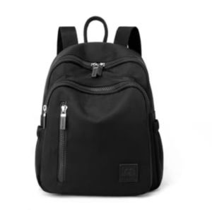 Ransel Wanita Elegan Warna Solid Multifungsi Tahan Air dengan Desain Korean Style - Chibao