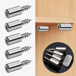 20Pcs Wardrobe Self-tapping Bracket Screws / Shelf Partition Bracket / Steel Pins Support Nail / for Cabinet Furniture Bookshelf / Anti-slip Rubber Sleeve