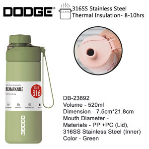 Dodge 520ml/670ml/750ml/830ml/1L Direct 316SS Stainless Steel Vacuum Flask Thermos Water Bottle