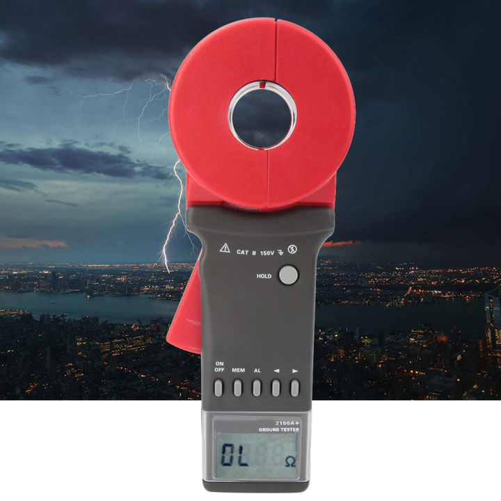 ETCR2100A+ Clamp Resistance Meter Double Insulation Digital Clamp On ...