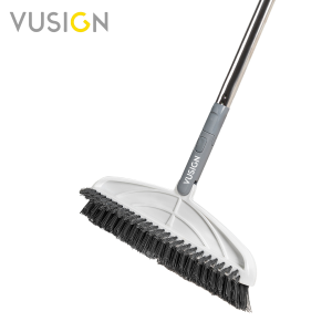 Vusing แปรงขัดพื้น ไม้ขัดพื้น แบบ 2in1 หัวแปรงคู่เข้าถึงทุกซอก พร้อมที่รีดน้ำในตัว รีดน้ำแห้ง ขัดสะอาด ปรับความยาวด้ามจับได้ Floor Brush