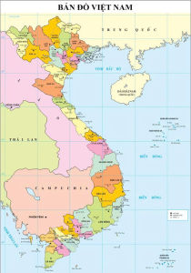 Decal Tranh Bản Đồ Việt Nam (34 tỉnh thành) sẵn keo lột dán. Size lớn nhiều kích thước lựa chọn.