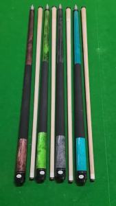 ไม้คิวเก้าลูกหรูหราขายดีข้ามพรมแดน สไตล์จีน ไม้คิวแบล็คเอท 1/2 แยก 13 มม. หัวใหญ่ มีในสต็อกขายส่ง