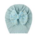 Soft Newborn Baby Girls Hats Dot Prints Bowkont Baby Hat Infant Turban Elastic Floral Caps. 