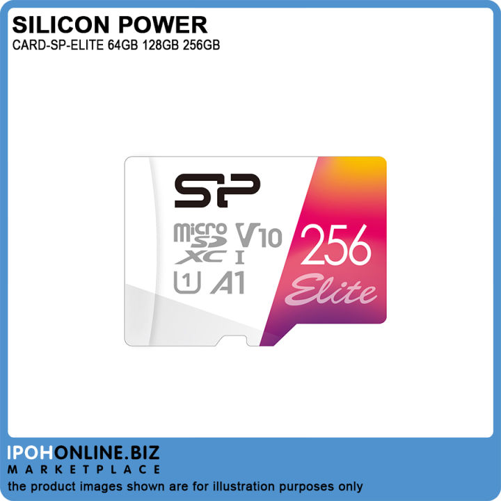 SILICON POWER ELITE V10 A1 64GB 128GB 256GB Micro SD Card With