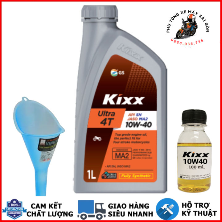 Nhớt Kixx Ultra 4T 10W40/15W40/20W50 dành cho xe số, côn tay - Nhập ...