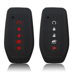 Waterproof 5 Button Car Key Protector Soft Silicone Shell Precise Cutout Engineering