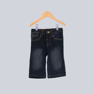 DECKS KIDS JEANS PENDEK ANAK JEANS PENDEK 3/4 DIBAWAH LUTUT BLACK SPREY 1 S/D 6 TAHUN