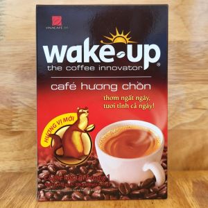 WAKE UP [hộp ĐỎ 306g / 18 gói] CÀ PHÊ HƯƠNG CHỒN VINACAFE BH 3 in 1 The Coffee innovator
