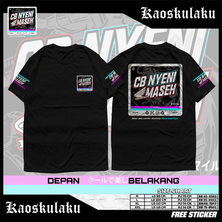 TSHIRT CB NYENI MASSEE VOL 3 ATAU KAOS DISTRO RACING BAHAN KATUN CVC ADEM NYAMAN DAN GAK BIKIN GERAH