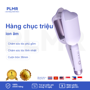 PLMR Máy uốn tóc ion âm Kiểu tóc gợn sóng lớn 32mm Kiểu tóc uốn lớn bằng len 3 chức năng chăm sóc tóc Que tóc xoăn ion âm
