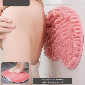 Luckin Mall Massage Shower Mat Non Slip Bathroom Exfoliate Foot Back Scrubber Multifunction