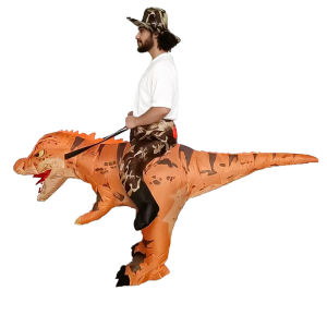 alo Halloween costume: Inflatable Tyrannosaurus Rex suit cs Props Dinosaur Costume Doll Clothes Performance Party Clothes