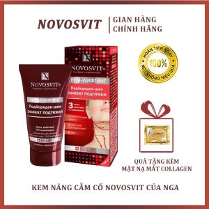 Kem Nâng Cằm Cổ Novosvit Của Nga 50ml - Chống Chảy Xệ Loại Bỏ Vùng Mỡ Thừa Ở Cằm Cổ